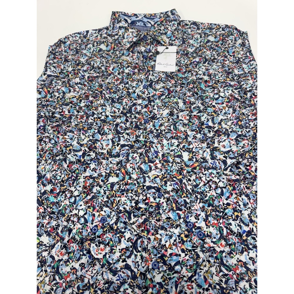 NWT Robert Graham WYNN  Abstract Geometric Classic Fit L/S Shirt Size 2XL  $198 - Picture 5 of 11